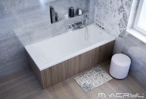 M-Acryl Fresh egyenes akril kád