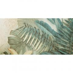 Domino Alabaster Shine leaves A element 2 119,8x59,8 Obraz