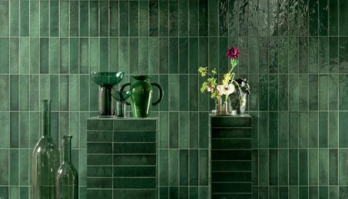 Tubadzin  MASOVIA VERDE C GLOSS STR 7,8X29,8