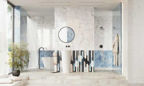 Tubadzin Vero blue GLOSS 32,8x89,8