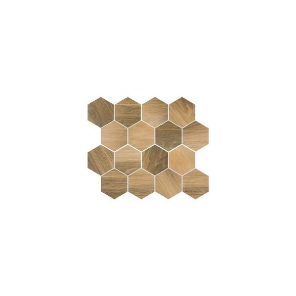 Paradyz UNIWERSALNA MOZAIKA PRASOWANA WOOD NATURAL MIX HEKSAGON MAT 22X25,5 