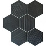 Horizon hex black 28,9x22,1 mozaik