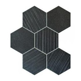 Horizon hex black 28,9x22,1 mozaik