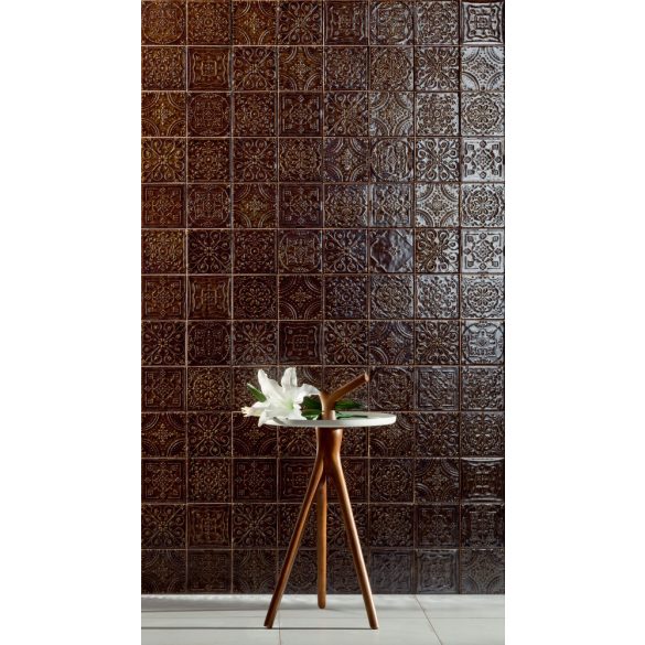 Tubadzin Tinta brown 14,8x14,8 dekor
