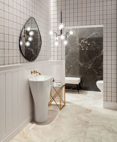 Tubadzin Timeless white 2 32,8x7,4 lisztello 