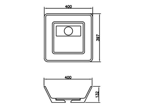 AREZZO design Cleveland 40x39,7 mosdótál AR-0021