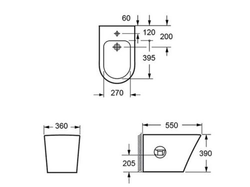 AREZZO design INDIANA álló bidet AR-104