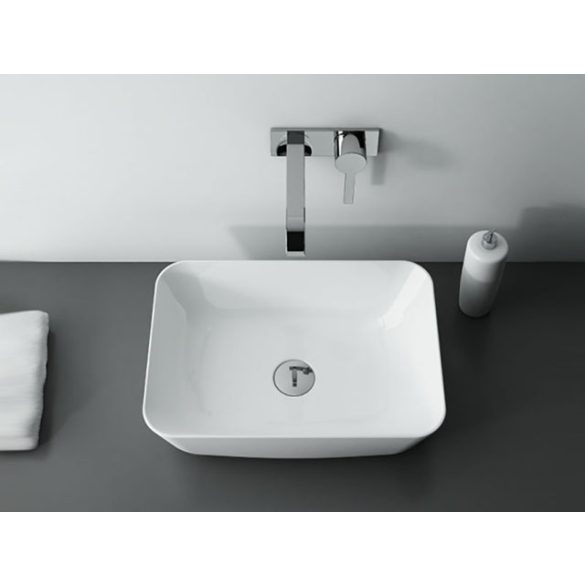 AREZZO design pultra ültethető mosdó RENI 46x33, fehér