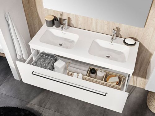 AREZZO design SKAPPA 120 cm-es dupla mosdó
