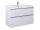 AREZZO design Monterey 100 cm-es alsószekrény 2 fiókkal Mf. fehér színben, szifonkivágással