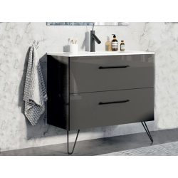   AREZZO design Carmel 70cm-es alsószekrény 2 fiókkal, Antracit színben