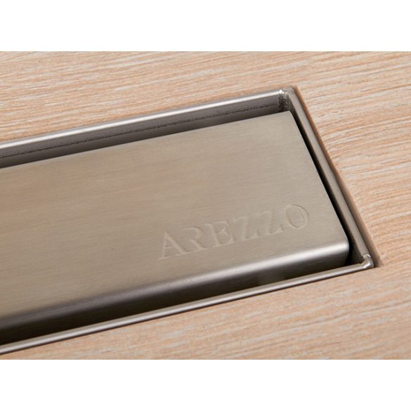 AREZZO design 700 mm-es rozsdamentes acél folyóka Steel ráccsal AR-700