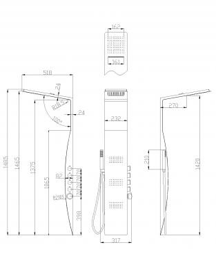 AREZZO design ASPEN zuhanypanel AR-9001