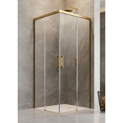   Radaway Idea Gold KDD szögletes arany zuhanykabin - többféle méretben
