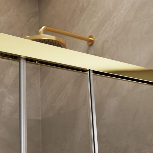 Radaway Idea Gold KDD szögletes arany zuhanykabin - többféle méretben
