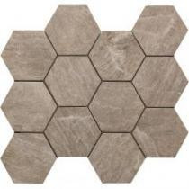 MYStone Taupe hexagon mozaik 30x34 