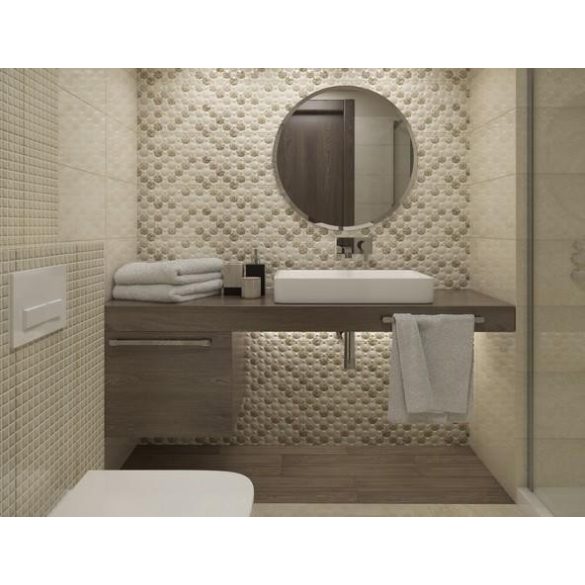 ENRICA Crema MOTYW STRUCTURE 250x400
