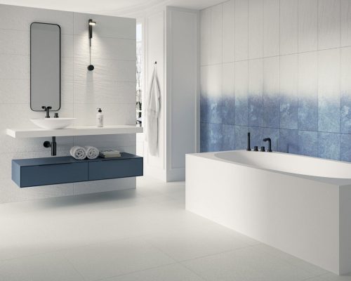 NIGHTWISH NAVY BLUE TONAL STRUCTURE 25X75 cm