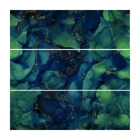 PARADYZ üveg panel NAVY 25X75X3  cm