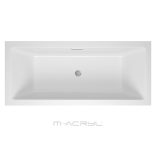 M-acryl Sabina Pro Slim egyenes kád - 160x75 cm -170 L - többféle méret