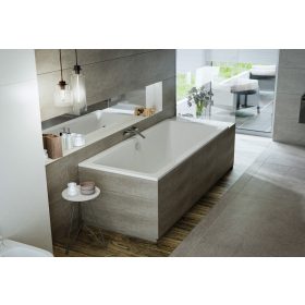   M-acryl Sabina Slim egyenes akril kád - 160x75 cm -170 L - többféle méret