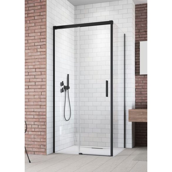 Radaway Idea Black KDJ szögletes fekete zuhanykabin - többféle méretben